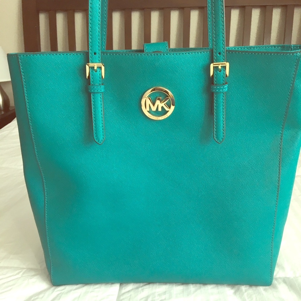 Brand New Teal MK Shoulder Bag